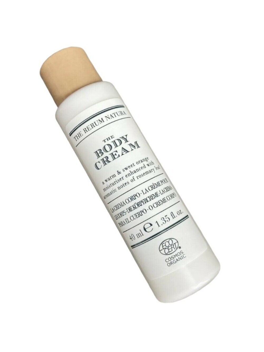 The Rerum Natura Body Cream Warm and Sweet Orange Moisturizer 1.35oz 40ml